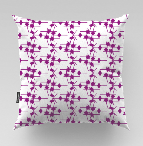 Фотография футболки Геометрический узор фуксия на сером Abstract Fuchsia Grey Pattern