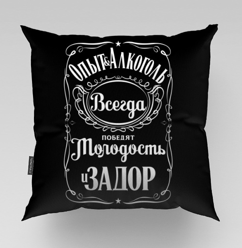 Фотография футболки Опыт и Алкоголь Всегда Победят Молодость и Задор. Футболки Jack Daniels.