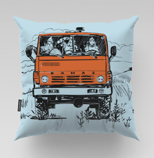 Фотография футболки 3 богатыря и Камаз