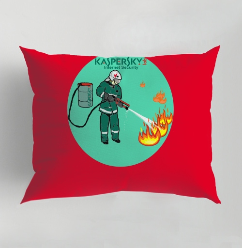 Фотография футболки Защита данных с Kaspersky Lab пожарным