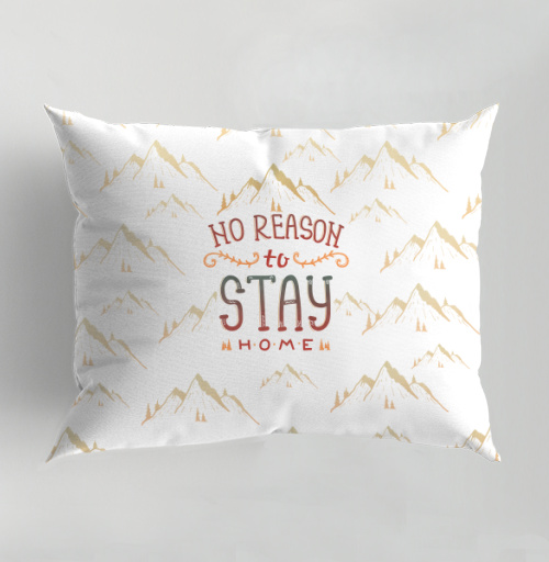 Фотография футболки Вдохновляющая иллюстрация NO REASON to STAY HOME