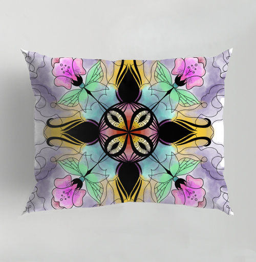 Фотография футболки Flower mandala / Цветочная мандала