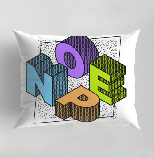 Фотография футболки Яркая 3D-композиция NOPE с дерзким отказом