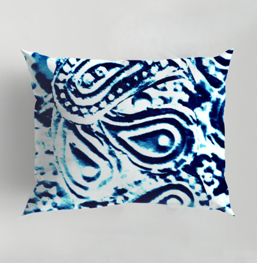 Фотография футболки Небесно голубой индийский пейсли узор тренд года