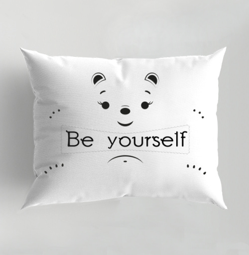Фотография футболки Будь Самим Собой Медвежонок с Надписью Be Yourself
