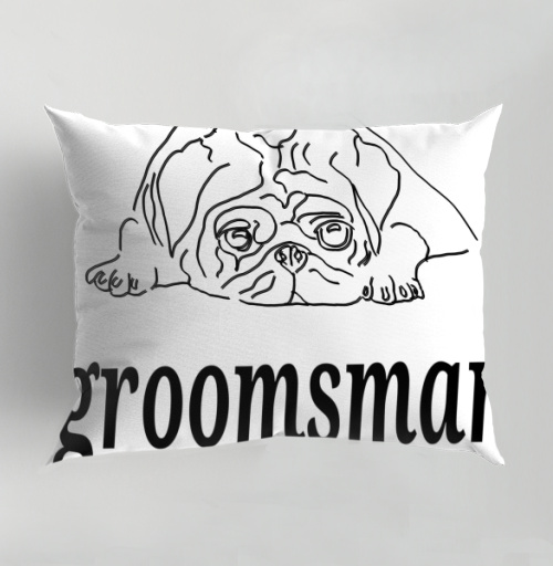Фотография футболки Ироничная собака усталый дружок жениха groomsman