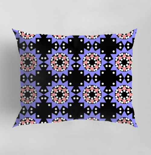 Фотография футболки Lavender abstract pattern with stars / Абстрактный лавандовый паттерн в современном стиле