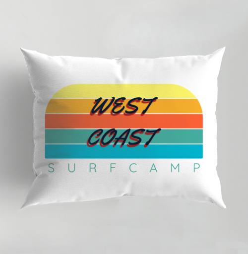 Фотография футболки West Coast Surf Camp Летний Пляжный Отдых на Западном