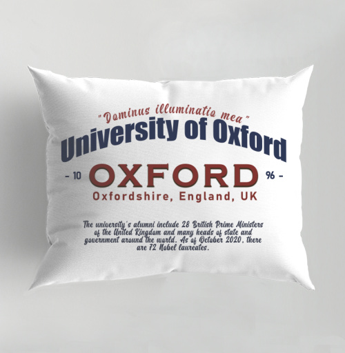 Фотография футболки University of Oxford академический престиж и интеллектуальный вес