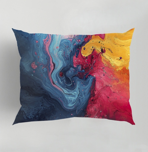 Фотография футболки Энергия Цвета: Абстрактный Взрыв Краски Fluid Art