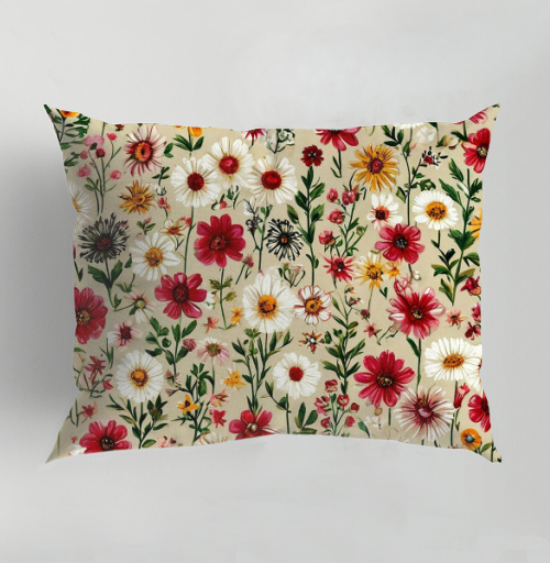 Фотография футболки Vintage Wildflower Meadow Garden Pattern / Винтажный луг садовый полевые цветы