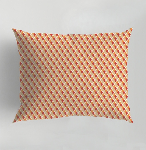 Фотография футболки Lattice Pattern - Геометрический узор сетка создаст стильный теплый декор