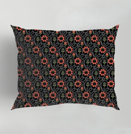 Фотография футболки Этнический узор с сердцами и растениями / Ethnic Pattern Style