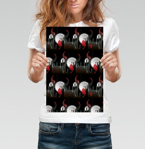 Фотография футболки Паттерн город