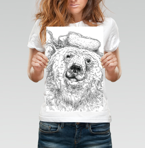 Фотография футболки Russian bear / Русский медведь