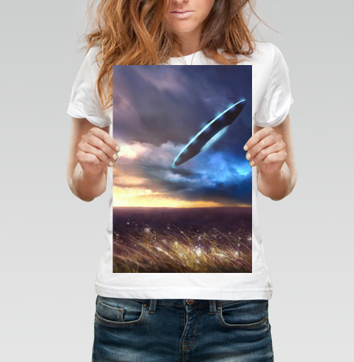 Фотография футболки UFO art / Искусство НЛО
