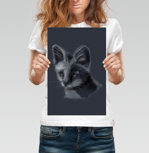 Фотография футболки Дикий кот