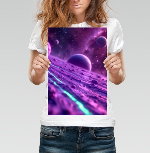 Фотография футболки Космос и планеты