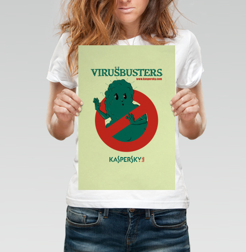 Фотография футболки virusbusters / Охотники за вирусами