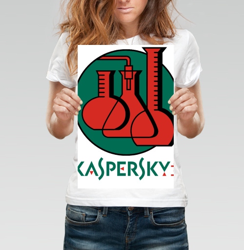 Фотография футболки Логотип Kaspersky Lab – символ надежной кибербезопасности