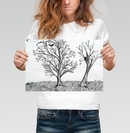Фотография футболки Two trees / Два дерева