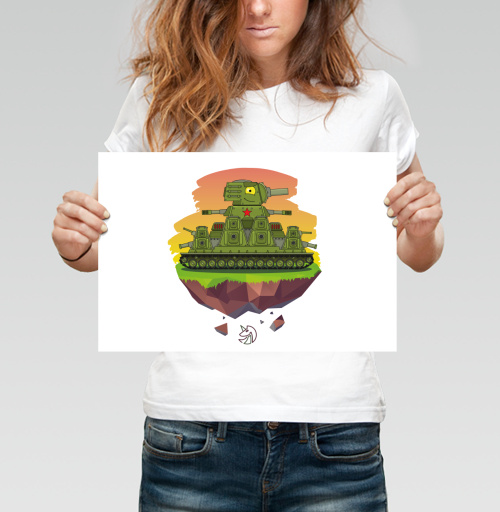 Фотография футболки Multi-Turret Soviet Tank / Грозная машина Пали из всех башен!