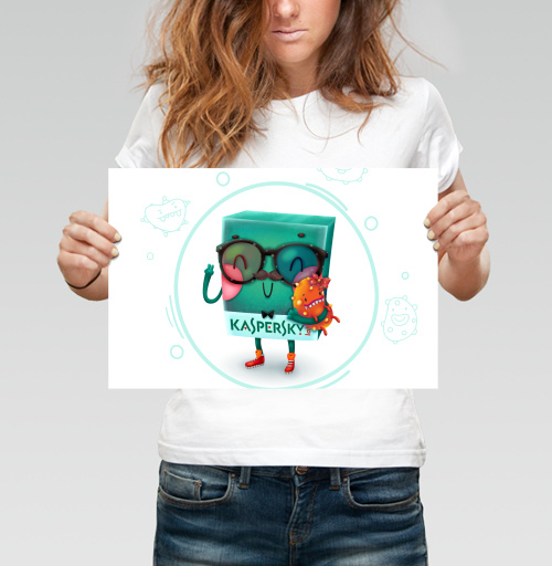 Фотография футболки Kaspersky Lab Hipster / Лаборатория Касперского Хипстер