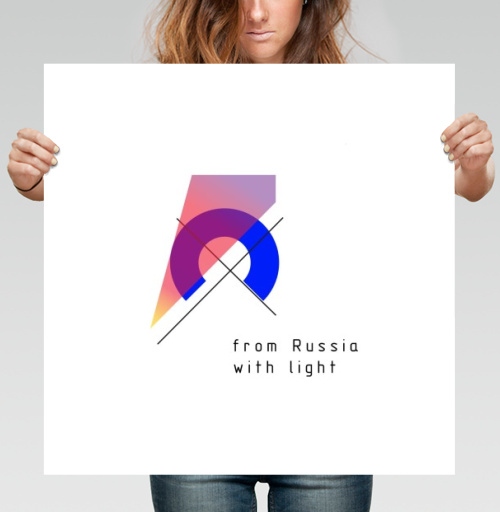Фотография футболки From Russia with light / Из России со светом