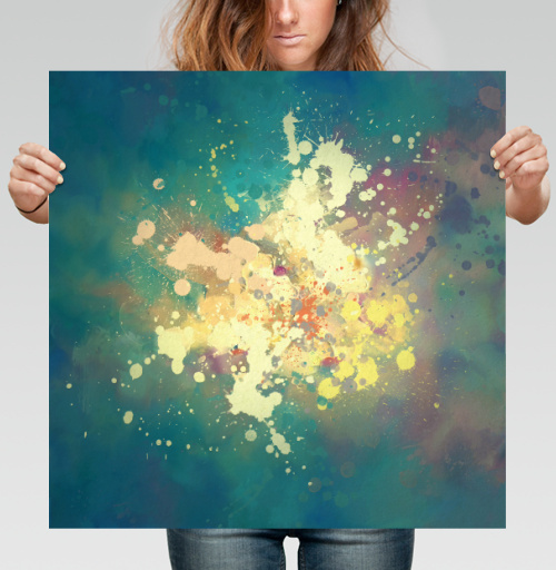 Фотография футболки Splash watercolor / Акварельные брызги