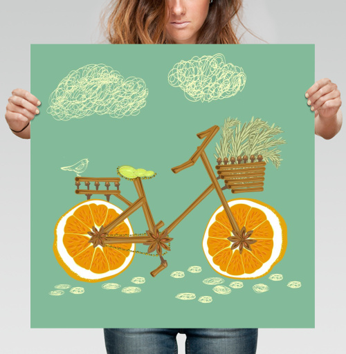 Фотография футболки Bike of the spices. / Велосипед пряностей