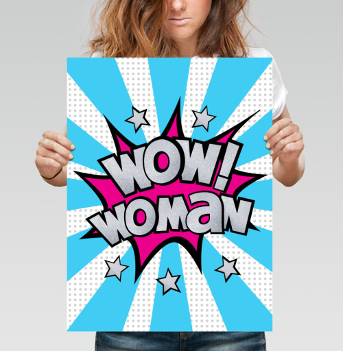 Фотография футболки WOW! woman — сила женской энергии ярко и смело