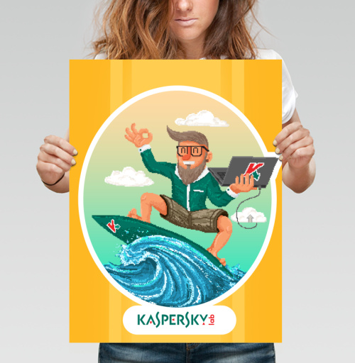 Фотография футболки Безопасный серфинг с Касперским