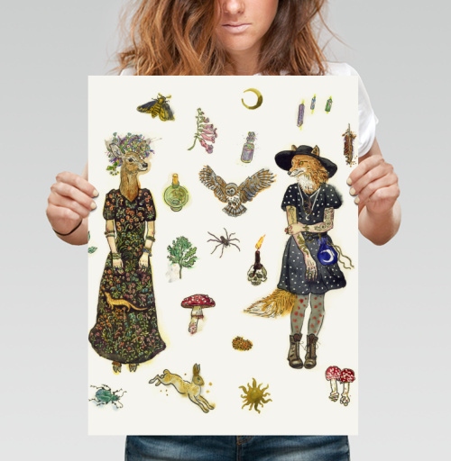 Фотография футболки Forest witches fashion. / Мода лесных ведьм