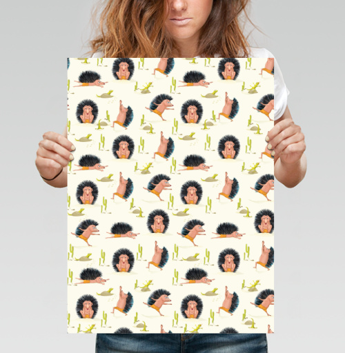 Фотография футболки Йога ёжики