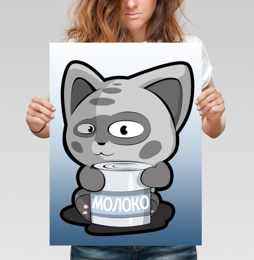 Фотография футболки МЯУ  МОЛОКО