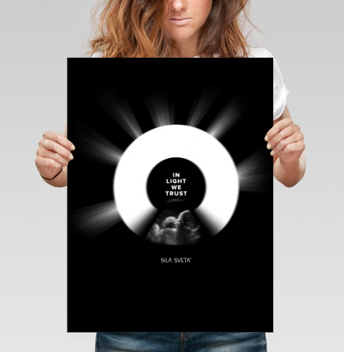 Фотография футболки IN LIGHT WE TRUST 2 / В СВЕТЕ МЫ ВЕРИМ 2