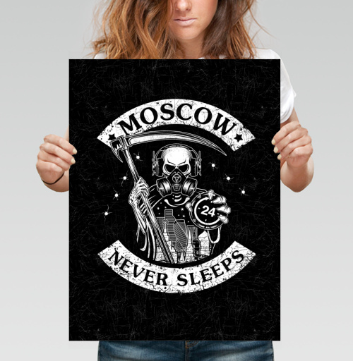 Фотография футболки Moscow Never Sleeps / Москва не спит