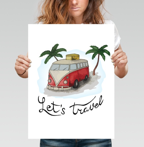 Фотография футболки Lets travel / Давайте путешествовать