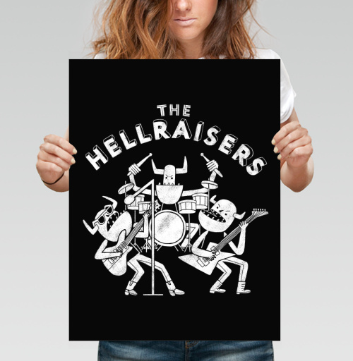 Фотография футболки The Hellraisers / Нарушители спокойствия играют монстры рок музыканты
