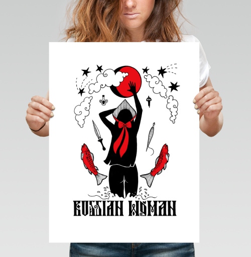 Фотография футболки Женская Сила Русская Женщина Рашн Вуман