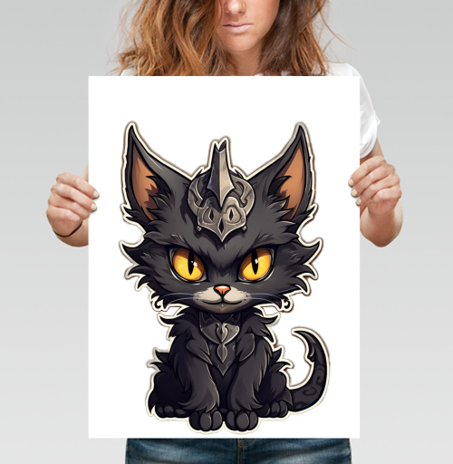 Фотография футболки Кот-кошмарик.