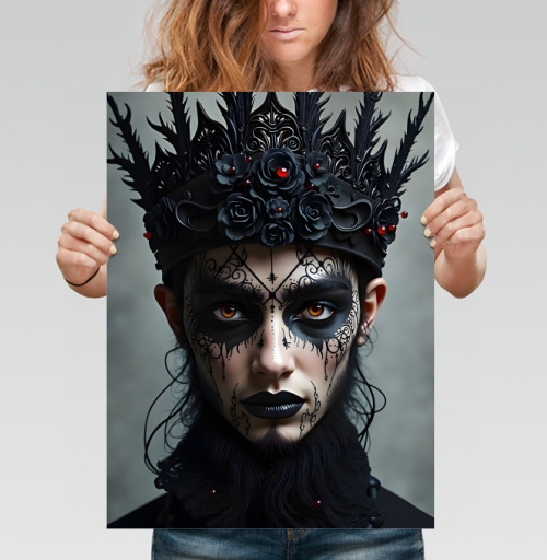 Фотография футболки Majestic Dark Sovereign / Величественный темный монарх готическая корона