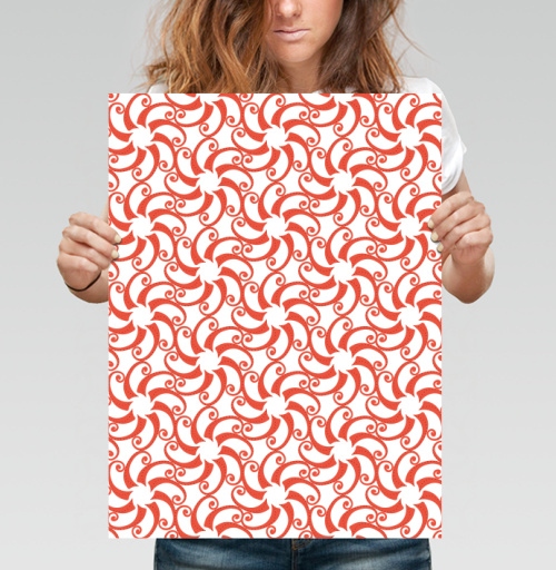 Фотография футболки Dynamic Rotating Coral Swirls Patterns Вращающиеся коралловые завитки узоры