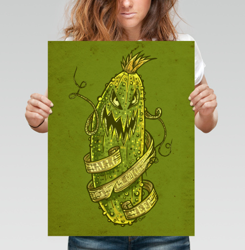 Фотография футболки F#ck Pumpkin... Got Cucumber? / Нафиг тыкву... Огурец есть?