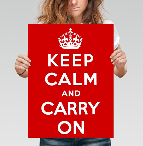 Фотография футболки Keep calm Соблюдайте спокойствие и продолжайте в том же духе
