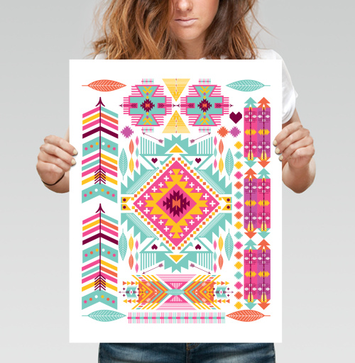 Фотография футболки Trendy tribal ornament