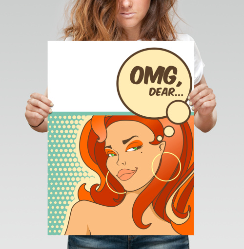 Фотография футболки OMG, dear... / Боже мой