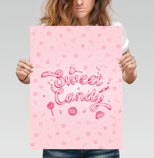 Фотография футболки Sweet Candy Pink / Сладкий конфетно-розовый