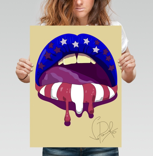 Фотография футболки USA art / Искусство США