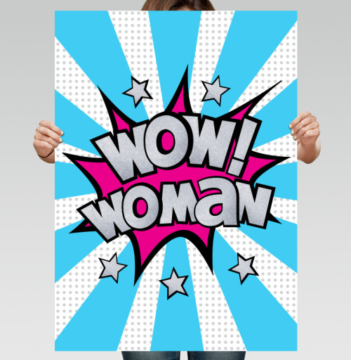 Фотография футболки WOW! woman — сила женской энергии ярко и смело